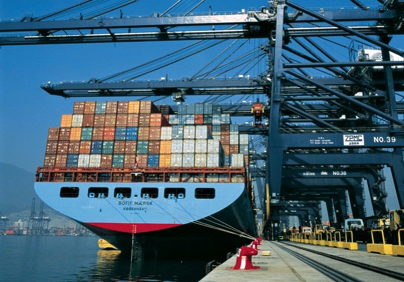 Maersk Line ship in port