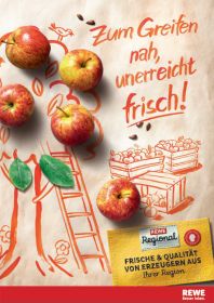 DE Rewe Regional campaign poster apples