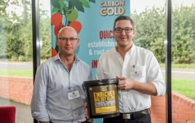 Carbon Gold Simon Manley CEO and James Macphail Commercial Director with Enriched Biology Blend